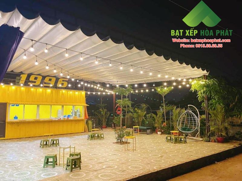 Bạt xếp đi động cho quán buffet ngoài trời
