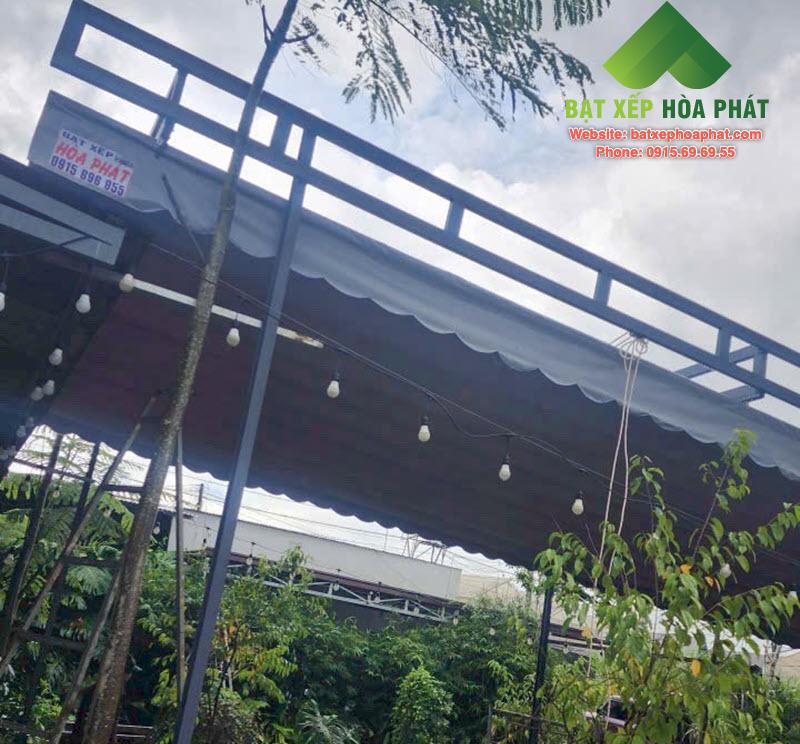 khung bạt xếp sân vườn đường An Sơn