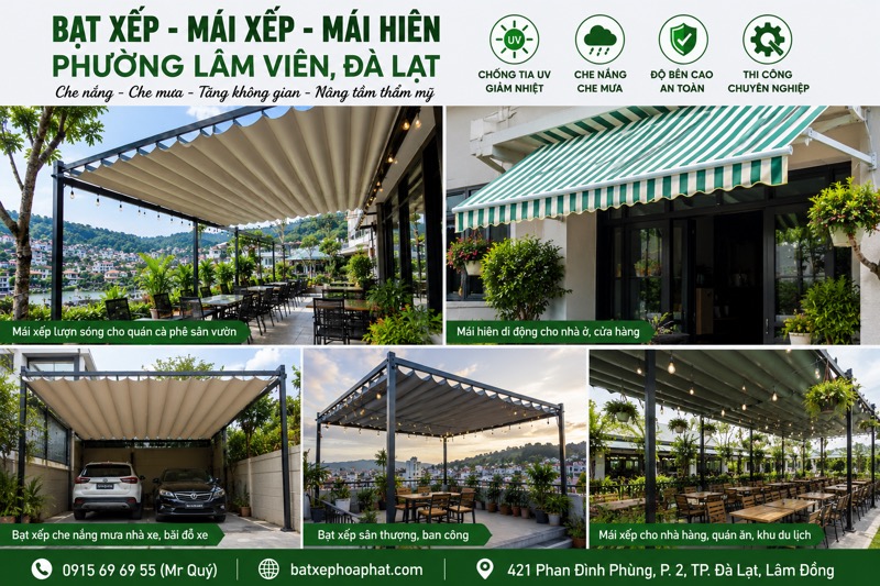 Bạt xếp mái xếp Đà Lạt