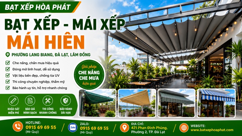 Bạt Xếp, Mái Xếp, Mái Hiên Phường Lang Biang, Đà Lạt