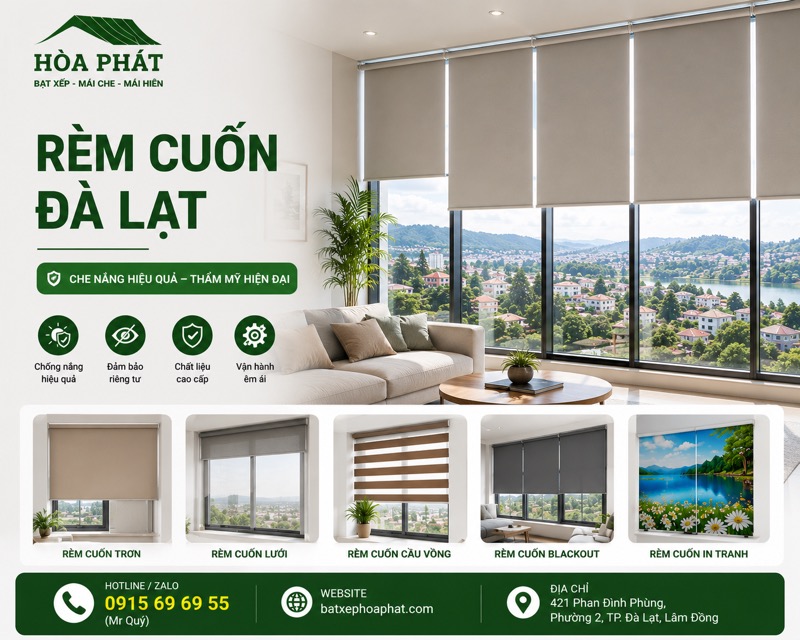 Rèm cuốn Đà Lạt