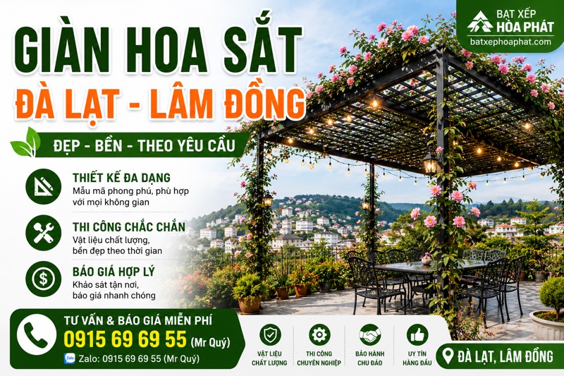 Giàn hoa sắt Đà LẠt