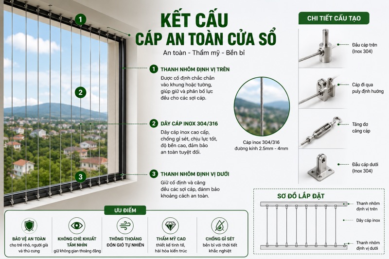 Kết cấu cáp an toàn