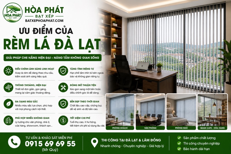 Ưu điểm của rèm lá